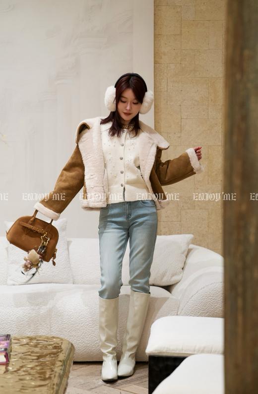 【门店同款】ENJOY冬季漂亮朋友繁花星辰针织开衫 160445480 商品图2