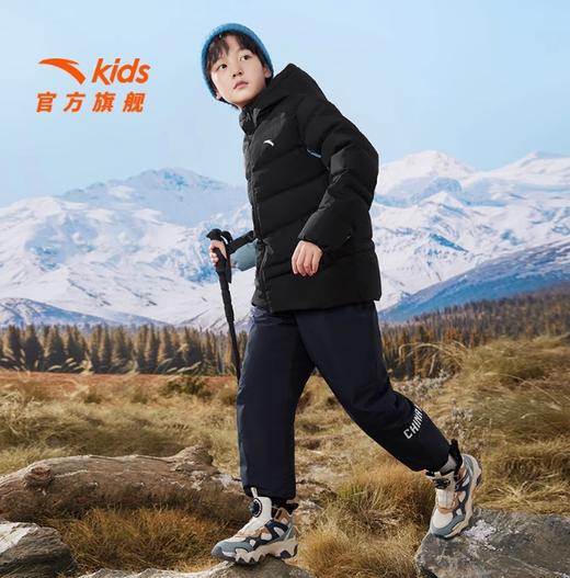 安踏儿童男大童羽绒服2024冬季新款舒适保暖中大童抗寒防水羽绒服352446912 商品图3