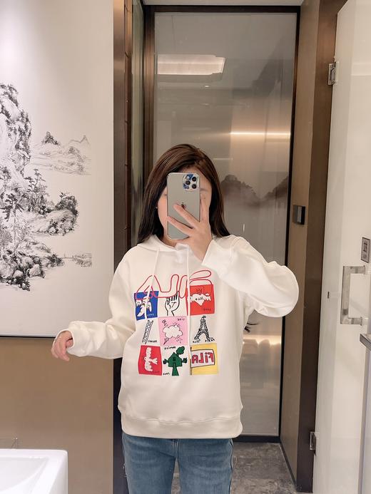 【易烊千玺同款】蛇年限定FILA 斐乐生肖款空气棉九宫格连帽卫衣 男女同款高品质 性价比超高！经典连帽款 ，可塑性强 ，风格百变 玩味与时尚并存 商品图5