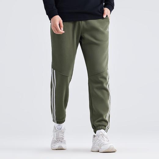 拓路者加绒加厚秋冬男式休闲长裤拼接束脚裤子青少年保暖运动裤 商品图5