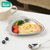 如山不锈钢餐盘食品级男女孩儿童家用分格餐盘吃饭盘宝宝餐具 商品缩略图2