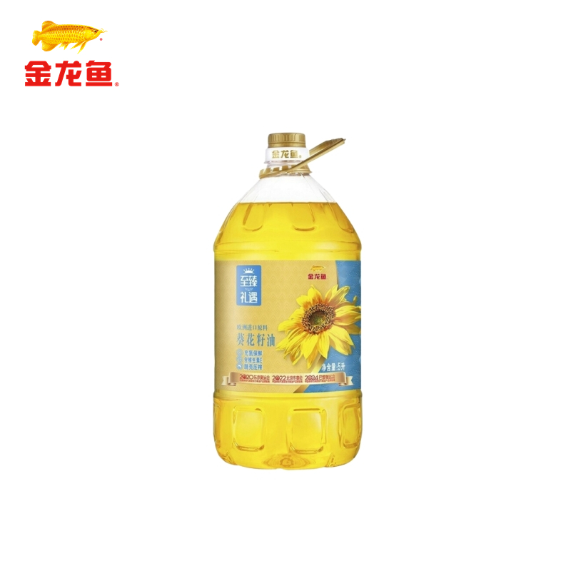 【自营】 金龙鱼 玉至臻礼遇葵花籽油 5L
