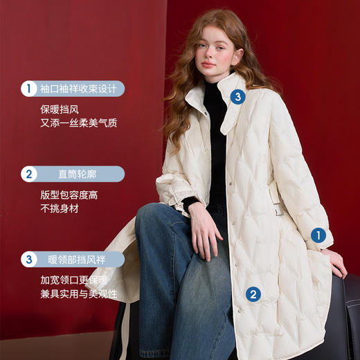 西遇日系基础款羽绒服女新款冬季保暖百搭外套V0029181 商品图2