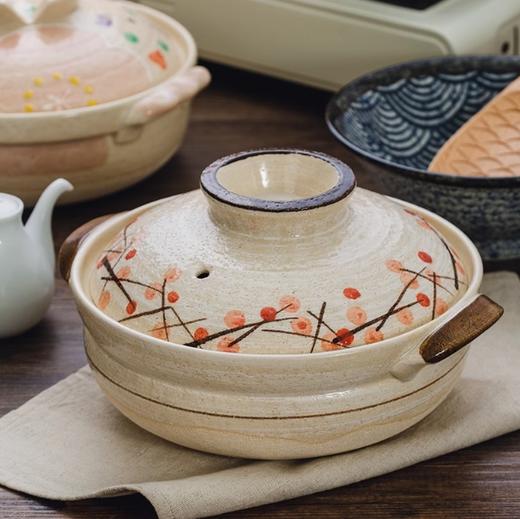 日本进口万古烧花蕾9号深鍋 商品图1