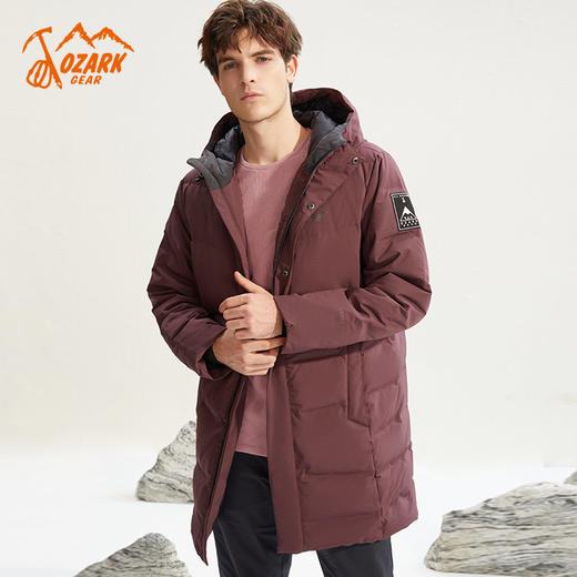 OZARK 男款甩帽防风长款羽绒服155818 商品图2