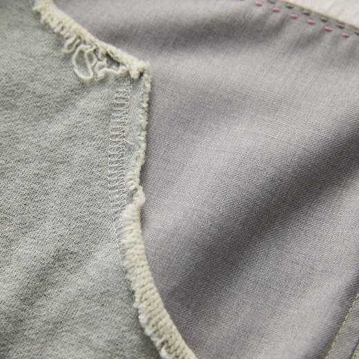 谜底连帽卫衣外套女2025春季新品花灰色开衫休闲上衣女251MV0012 商品图3