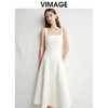 VIMAGE纬漫纪2025春季新款时尚通勤无袖收腰连衣裙V2307901 商品缩略图3