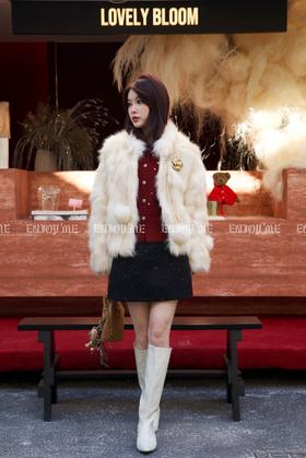 【门店同款】ENJOY冬季“福”贵发财小团皮草外套 160494425