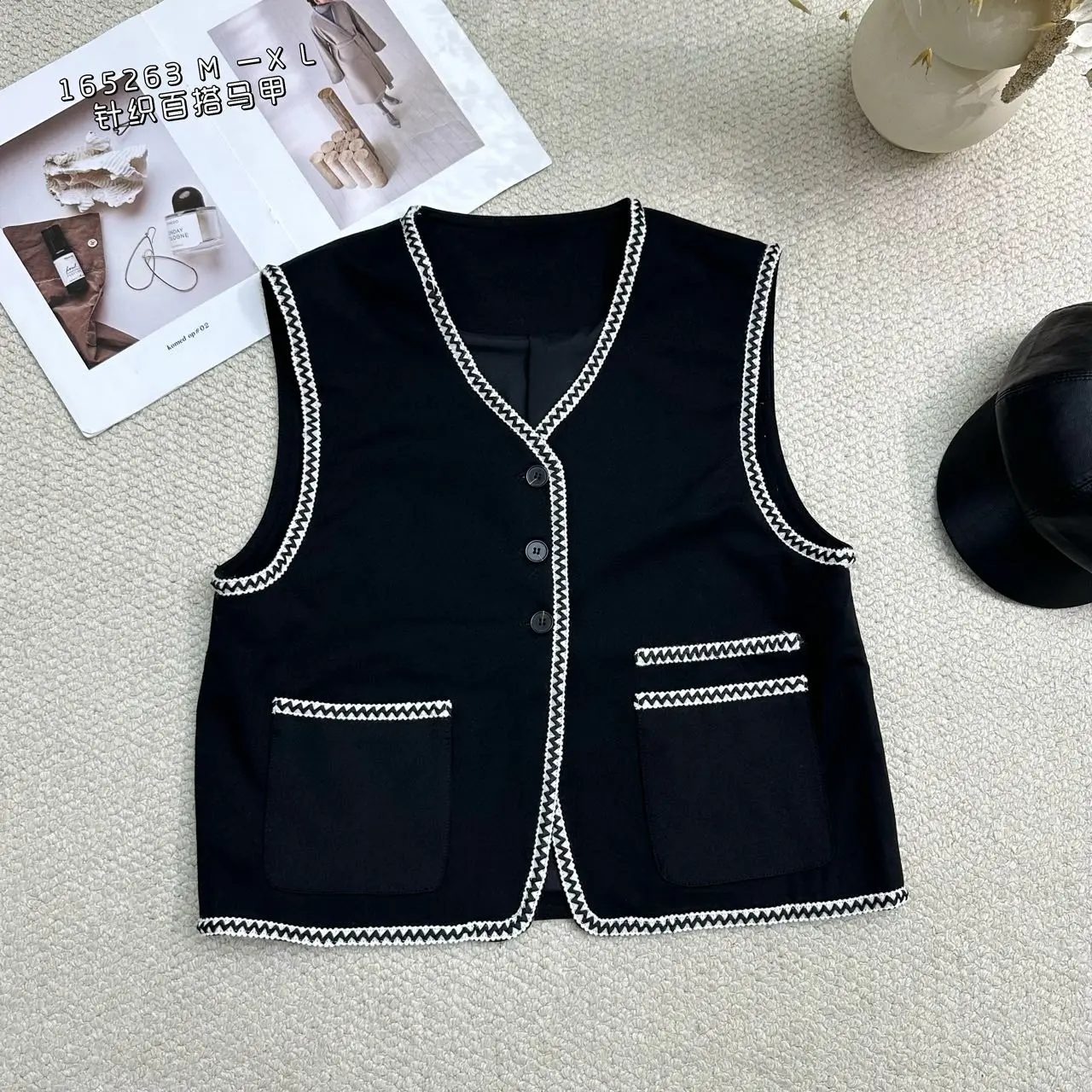 3BAF165263#针织马甲