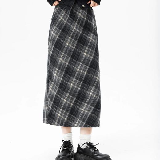 任选2条-20【长裙/半裙 遮肉 显瘦】喵小仟 圣诞新年格子裙 面料挺括扎实 商品图1