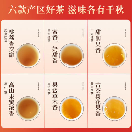 包装更新 正山堂骏眉中国 福聚六韵礼盒装 特级红茶正宗年货送礼180g 商品图2