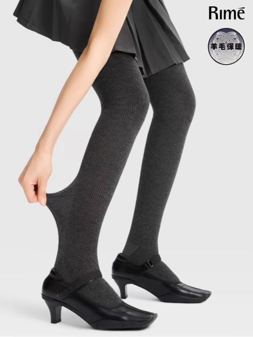 500D拉绒保暖羊毛连脚裤袜GV32254 商品图0