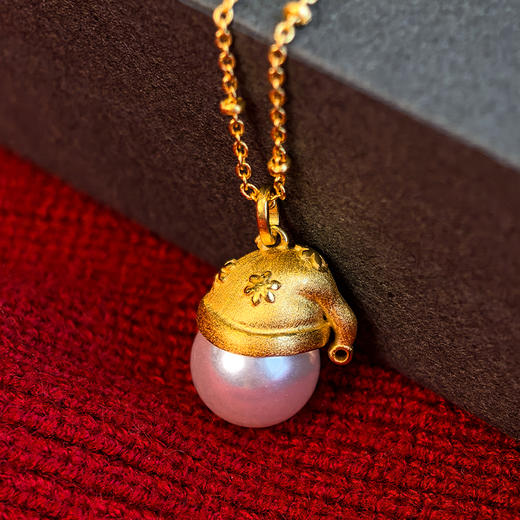 【圣诞系列】BAOFAND圣诞新年红系列 圣诞帽复古项链耳环套盒（配礼盒） 商品图8