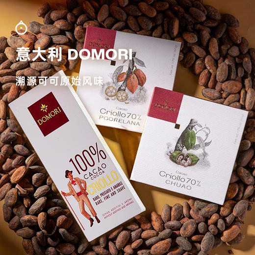 企鹅市集|意大利进口Domori单源黑巧克力50g 多产地70%黑巧克力 珍稀可可品种 香浓细腻 商品图0