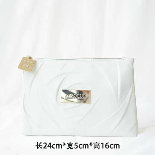 兰蔻 大号白色印花软皮质PU化妆包 商品图0