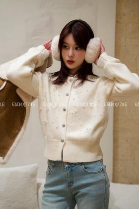 【门店同款】ENJOY冬季漂亮朋友繁花星辰针织开衫 160445480