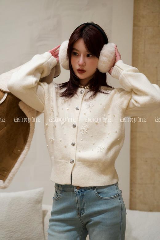 【门店同款】ENJOY冬季漂亮朋友繁花星辰针织开衫 160445480 商品图0