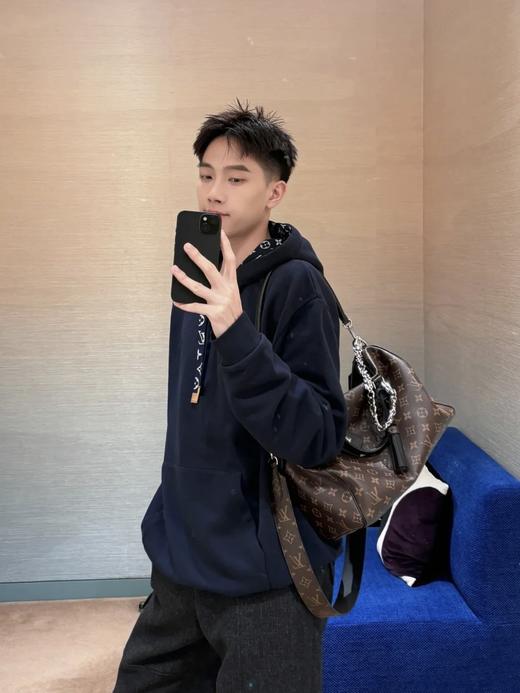 驴家 秋冬新款抽绳提花连帽卫衣‼️ 商品图1