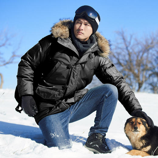 第四代龙牙N-3B极地防寒服棉服男大衣男冬季加厚中长款 商品图4