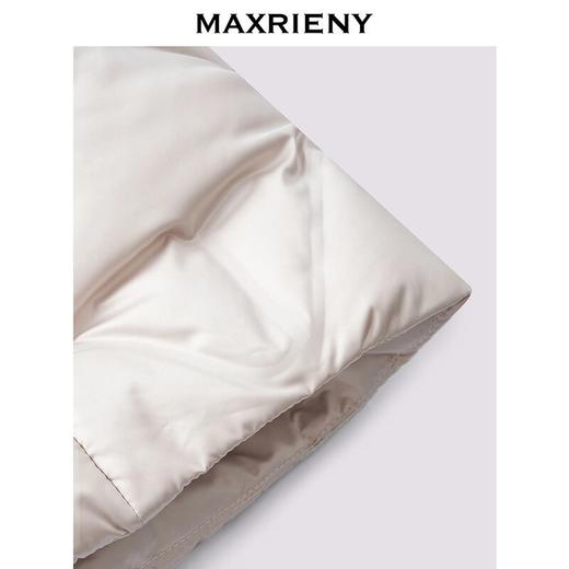 MAXRIENY精致优雅感系带收腰羽绒服女24冬新款鸭绒保暖外套中长款(货号:MS85DC766) 商品图2