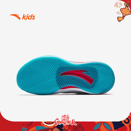 安踏儿童运动鞋男大童2025年氮科技旋钮中帮新年篮球鞋312511116 商品图3