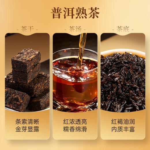 华祥苑-24g（2生+2熟）普洱小金砖品鉴茶 商品图7