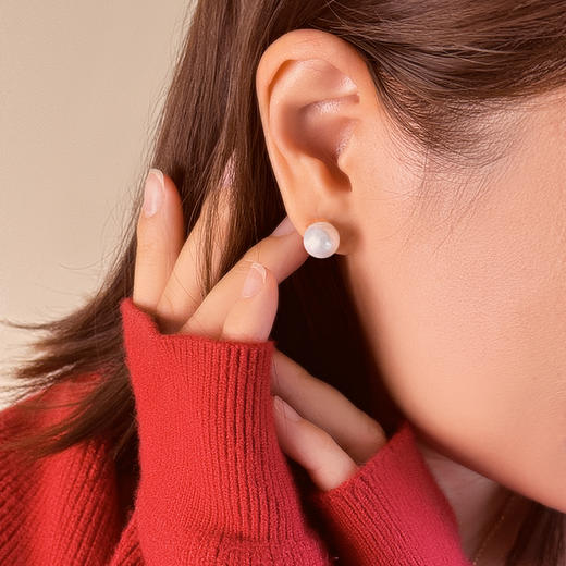 【圣诞系列】BAOFAND圣诞新年红系列 圣诞帽复古项链耳环套盒（配礼盒） 商品图2