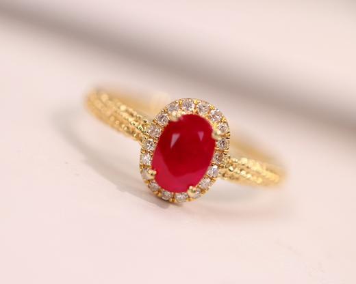 0.98ct刻面红宝石戒指 商品图2