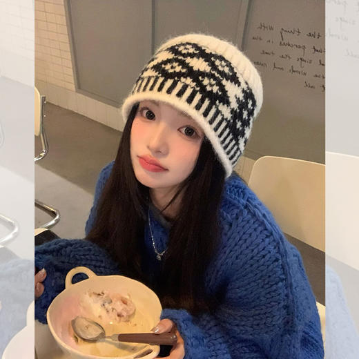 <曾小咸推荐> 复古提花针织冷帽 日常79/件 活动价49.99/件！！ 商品图0