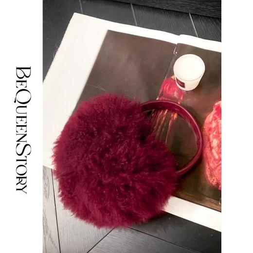 【七夕福利，不退不换】 保暖甜美冬季百搭山羊毛耳罩 商品图2