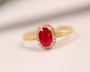 0.98ct刻面红宝石戒指 商品缩略图0