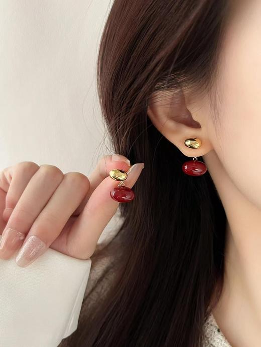 福利安哥拉红高级感耳钉七件套 商品图5