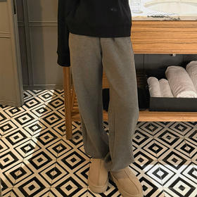 【顺丰包邮】43307 洛诗琳秋冬新款休闲运动羊毛混纺加绒束脚裤50872