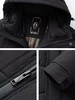 罗蒙火山石墨烯中长款黑金加厚棉服 加绒加厚冬季外套 商品缩略图3