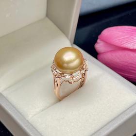 14mm-15mm金珠戒指