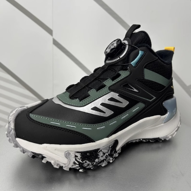 安踏儿童男童中大童二棉鞋冬季越野跑运动鞋保暖棉鞋耐磨旋钮童鞋312446918N