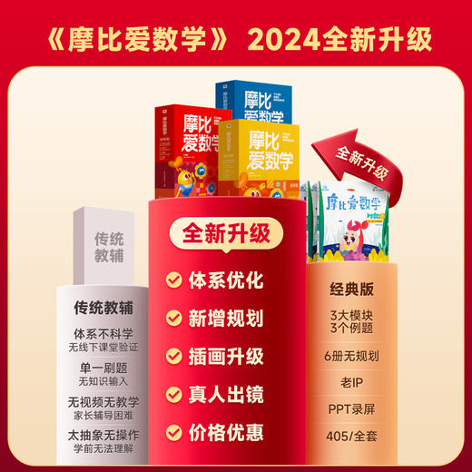 全新升级【摩比爱数学】经典升级伴学版 1000万妈妈信赖的体系 商品图3