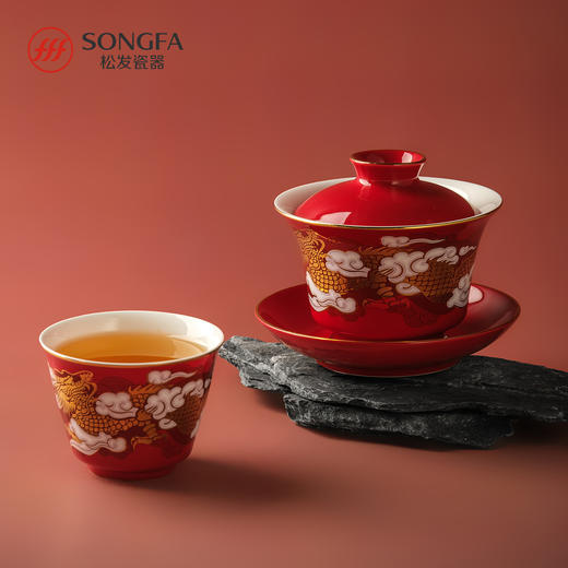 5头踏绛行龙茶具 商品图1