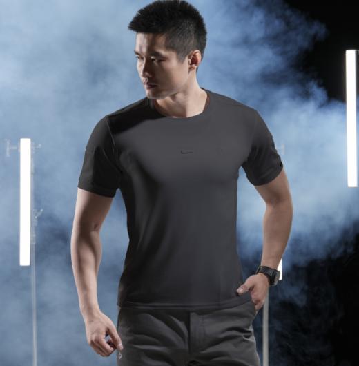 七代B2级短袖战术圆领衫纯色速干透气黑色T恤 商品图2