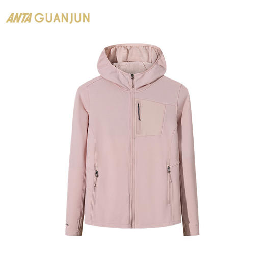 安踏冠军户外系列徒步加绒保暖女针织休闲运动上衣外套162510710 商品图0