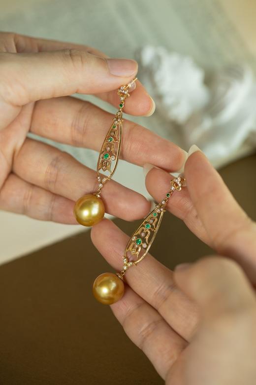 12mm-13mm金珠耳坠 商品图1