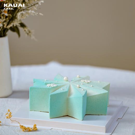 烤爱·生日蛋糕系·雪花蓝钻石冰淇列淋蛋糕·聚会高级生日节日礼物【深圳同城配送】 商品图1