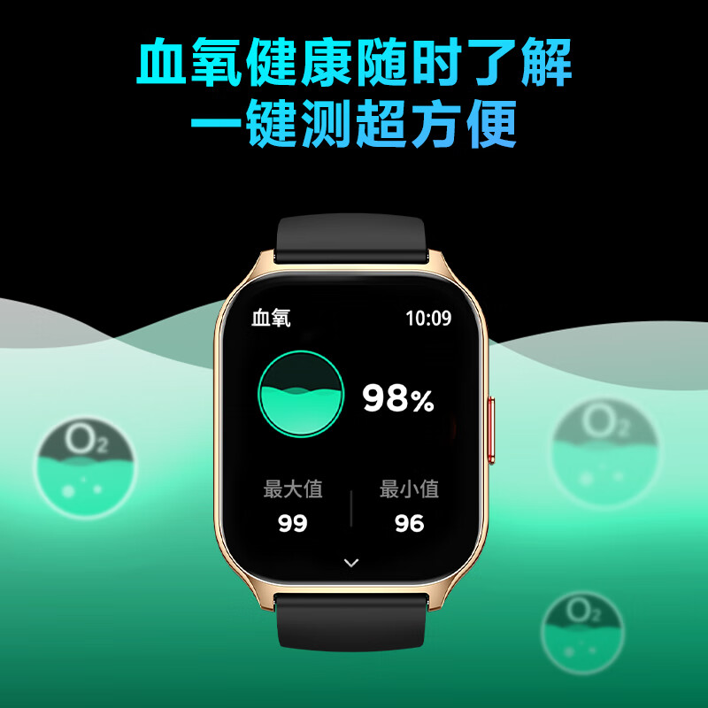 skg智能运动手表 心电记录仪血氧检测长续航防尘水健康监测 圣诞礼物送父母长辈老婆 健康手表V7 2代