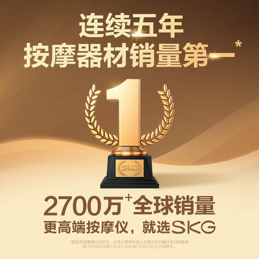 SKG腰部按摩器腰椎腰肌劳损腹部热敷暖宫护腰带智能便携按摩仪生日新年圣诞父母亲节实用礼物送男女生 K3系列1代时尚款白色 商品图6