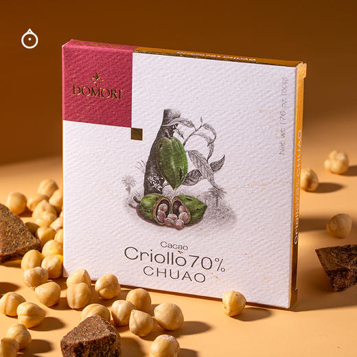 企鹅市集|意大利进口Domori单源黑巧克力50g 多产地70%黑巧克力 珍稀可可品种 香浓细腻 商品图2