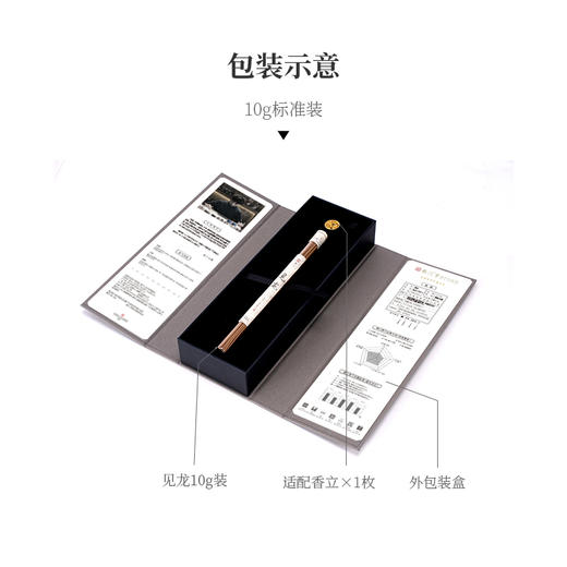 柴门香出品沉香线香 见龙10g礼盒装 商品图2