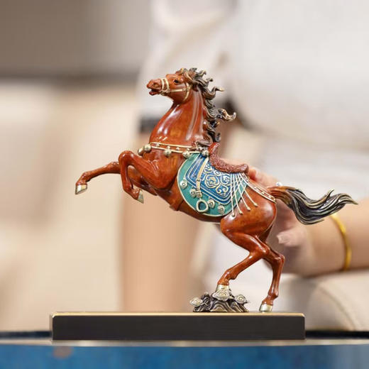朱炳仁铜 20#神骏飞天 铜摆件客厅玄关装饰马摆件现代开业送礼礼品 商品图2