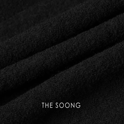 THESOONG新经典雾面羊毛绒感时髦线条感中腰半身裙HWQZ6244 商品图2