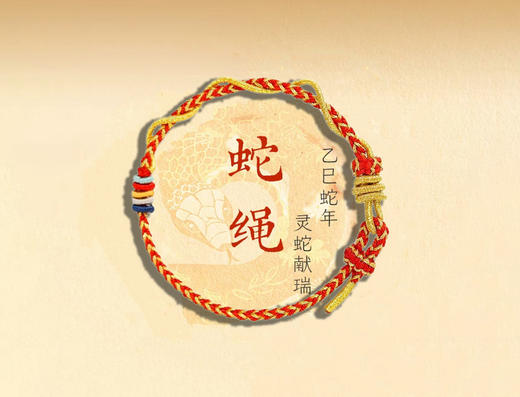 2025乙巳年五行平安蛇绳，灵蛇献瑞，金蛇化龙 商品图0