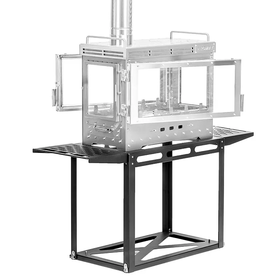 POMOLY Dweller Ultra 4 四面观火超大不锈钢壁炉 柴火炉